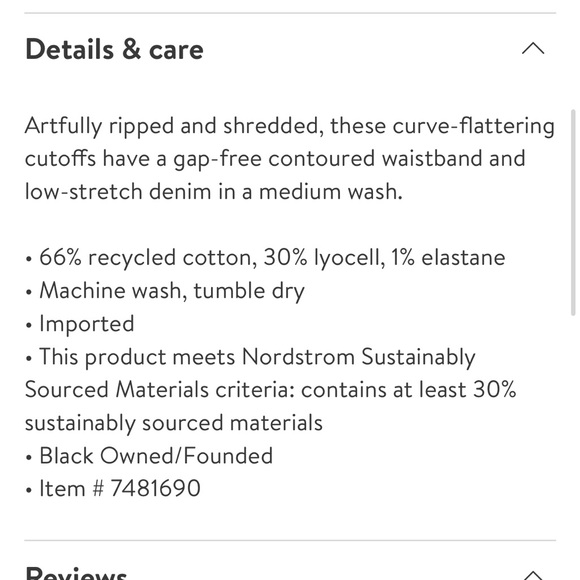 💙NWT Good American Good Curve High Waist
Cutoff Denim Shorts 💙 - Picture 4 of 7